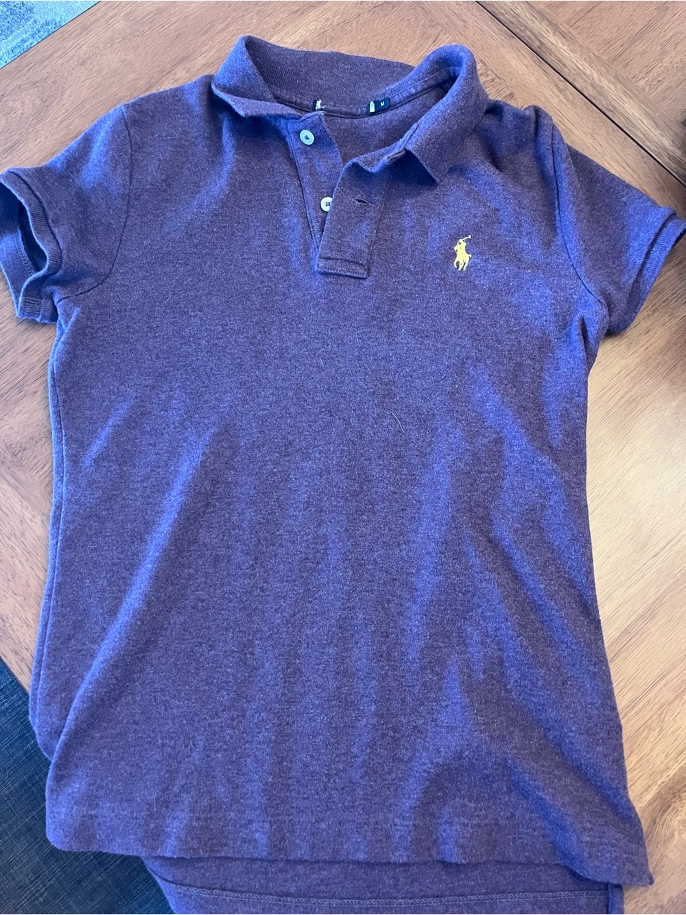 Ralph Lauren Kids Polo in Deep Purple with Yellow Logo